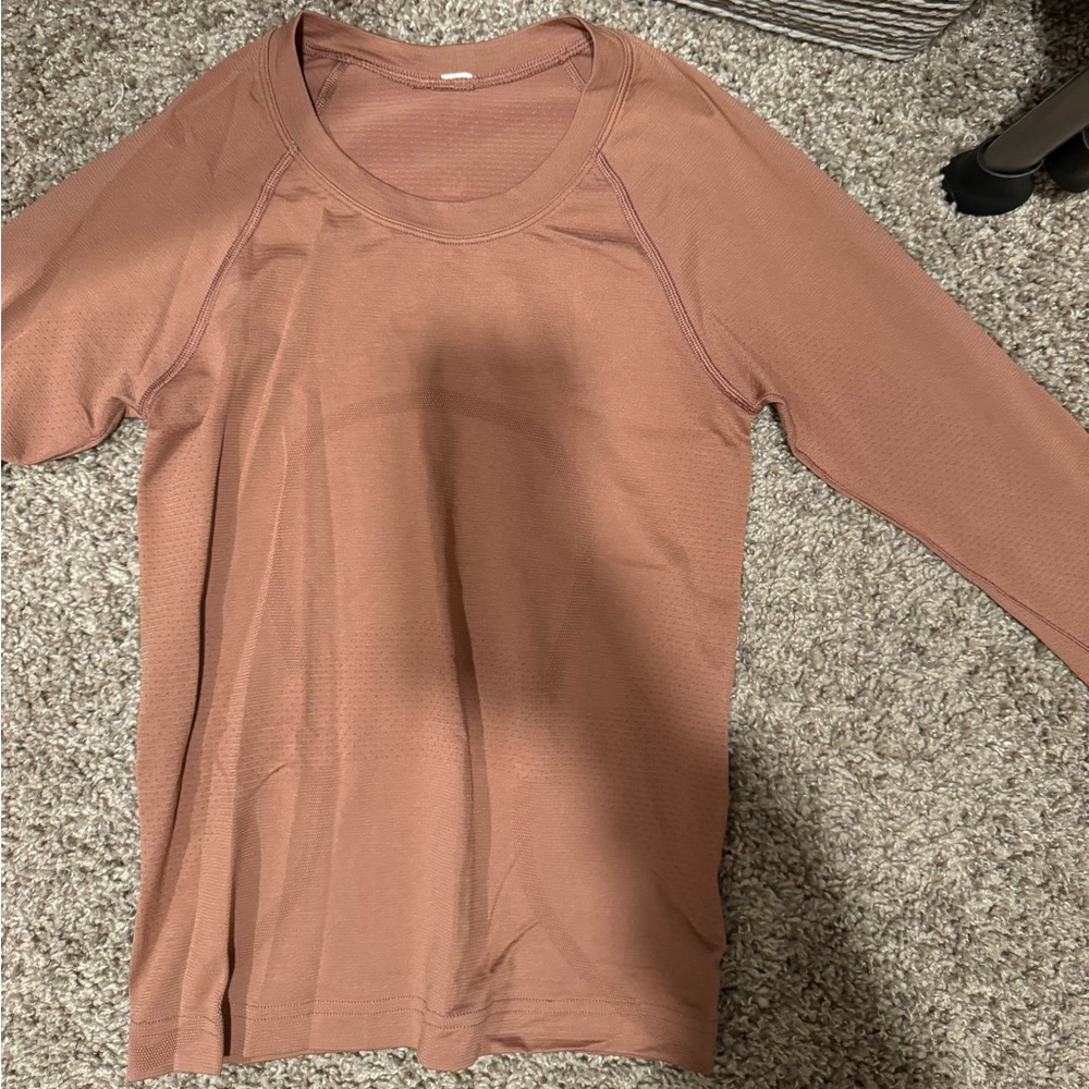 Long sleeve lululemon cropped size 2